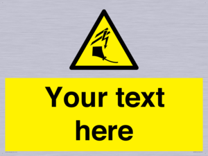 Custom warning kite flying near powerlines